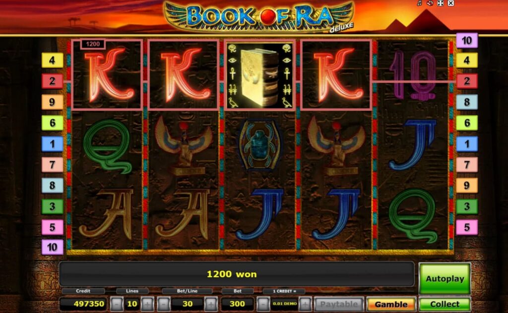 Book of Ra Deluxe casino онлайн